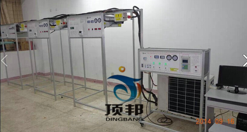 空调系统多联机(可变冷媒制冷剂流量系统)系统实训装置(图1) 空调系统多联机系统实训装置